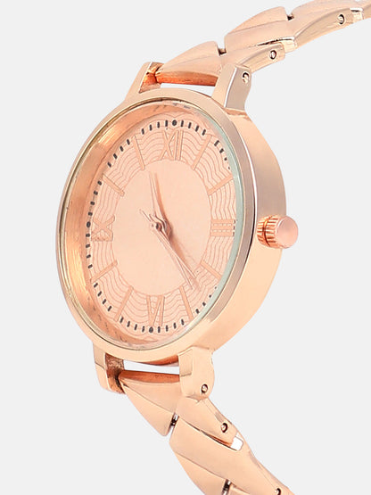 The Droplet Round Watch - California Gold