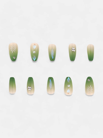 The Feier Press-On Nails - Kelly Green