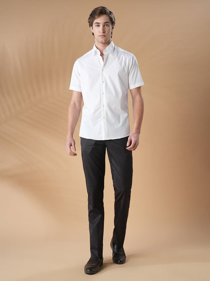 White Regular Fit Formal Cotton Shirt for men (CIPER)