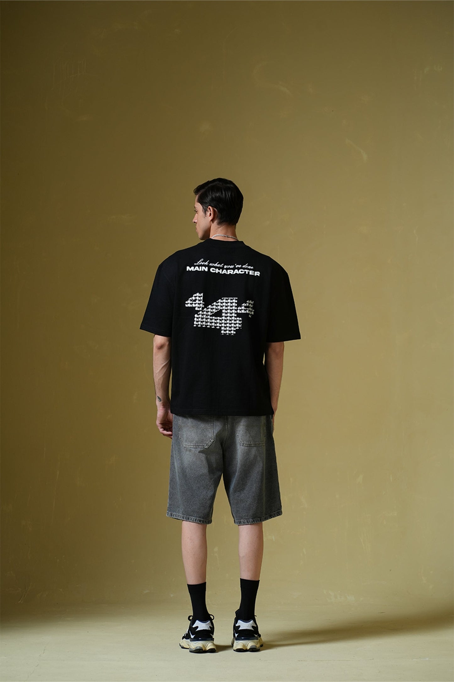 Star Boy Black Oversized Black T-Shirt