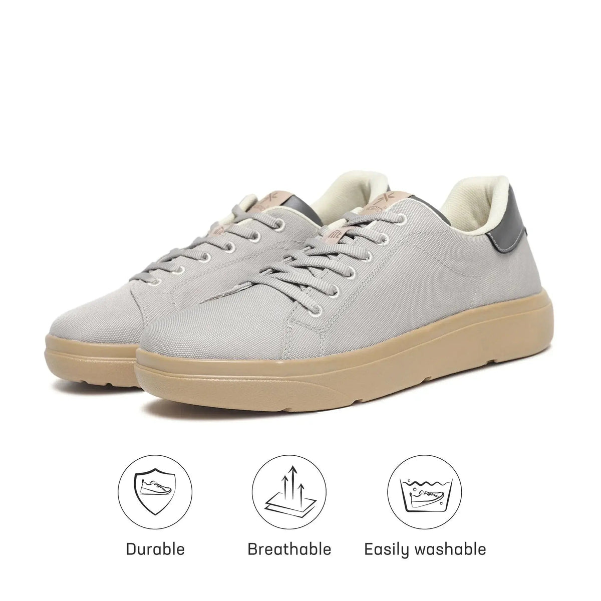 Classic Grey Sneakers for Men Plaeto