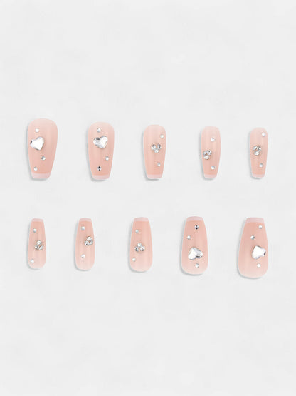 The Bijou Press-On Nails - Nude Pink