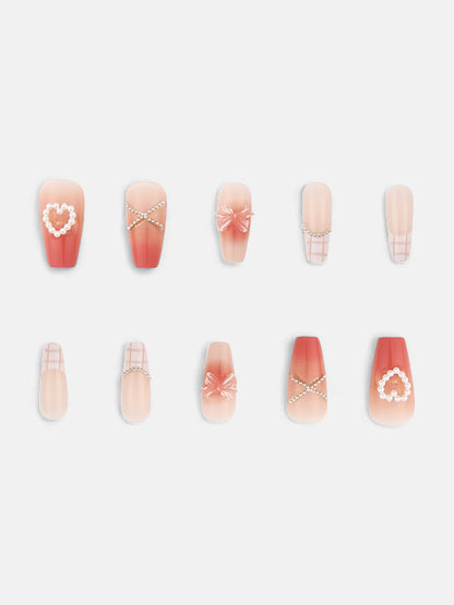 The Barbiesque Press-On Nails - Rouge Pink