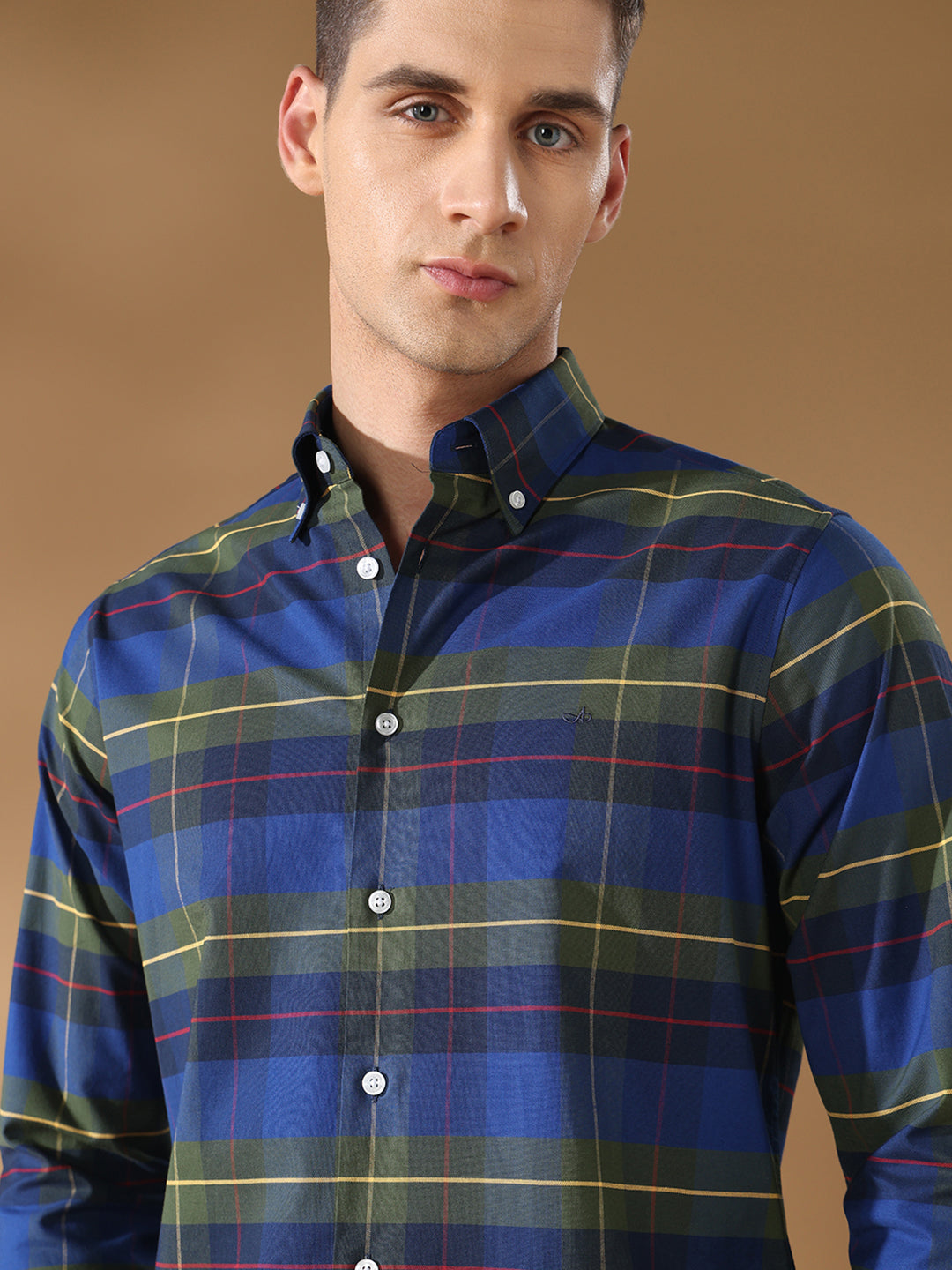 Blue Regular Fit Casual Cotton Shirt for men (CINTA)
