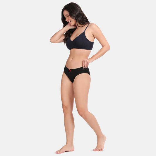 Envie Medium Rise 3/4th Coverage Hipster (Pack Of 3)