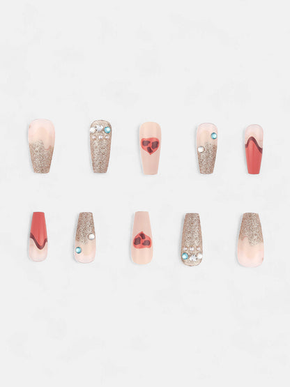 The Astratta Press-On Nails - Salmon Pink