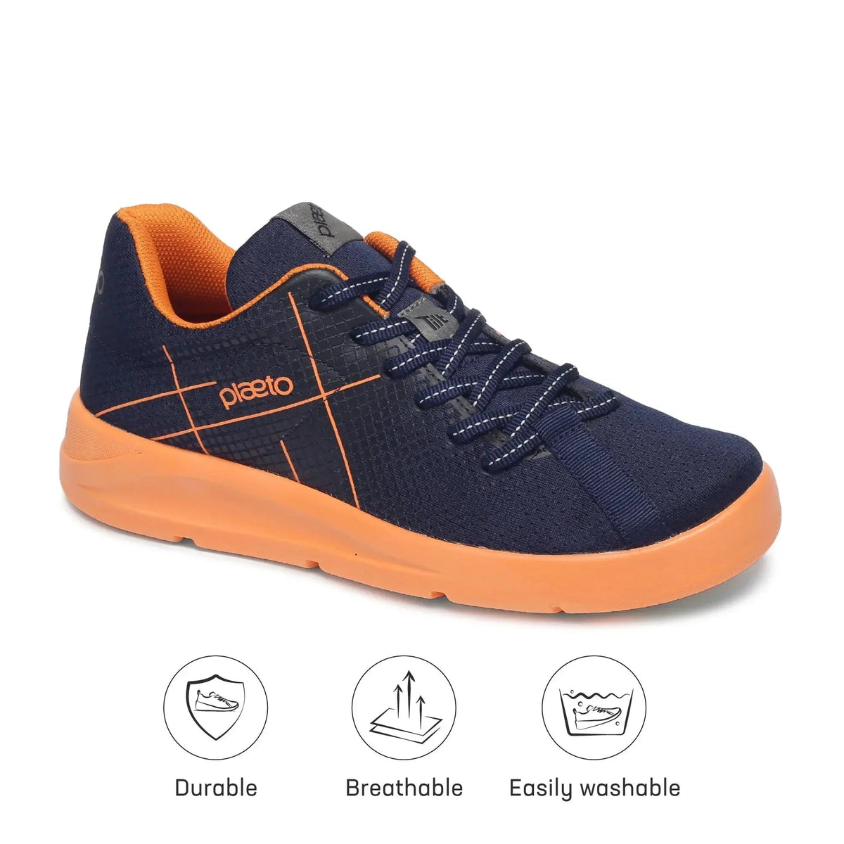 Men’s Block5 Navy Blue Sports Shoes Plaeto