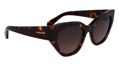 Salvatore Ferragamo Dark Tortoise Woman Sunglasses