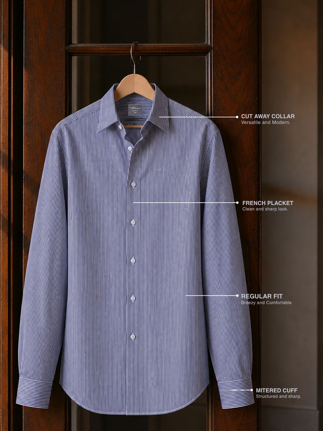 Slim Fit Cotton Purple Casual Shirt for Men (BERGI)