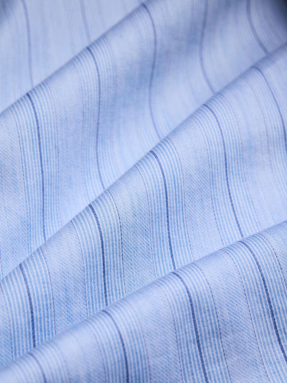Relaxed Fit Blue Cotton Casual Shirt for Men (BIEN)