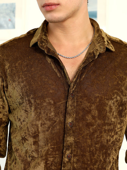 Solid Velvet Shirt