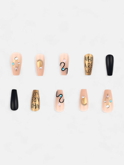 The Soiree Press-On Nails - Metallic Silver