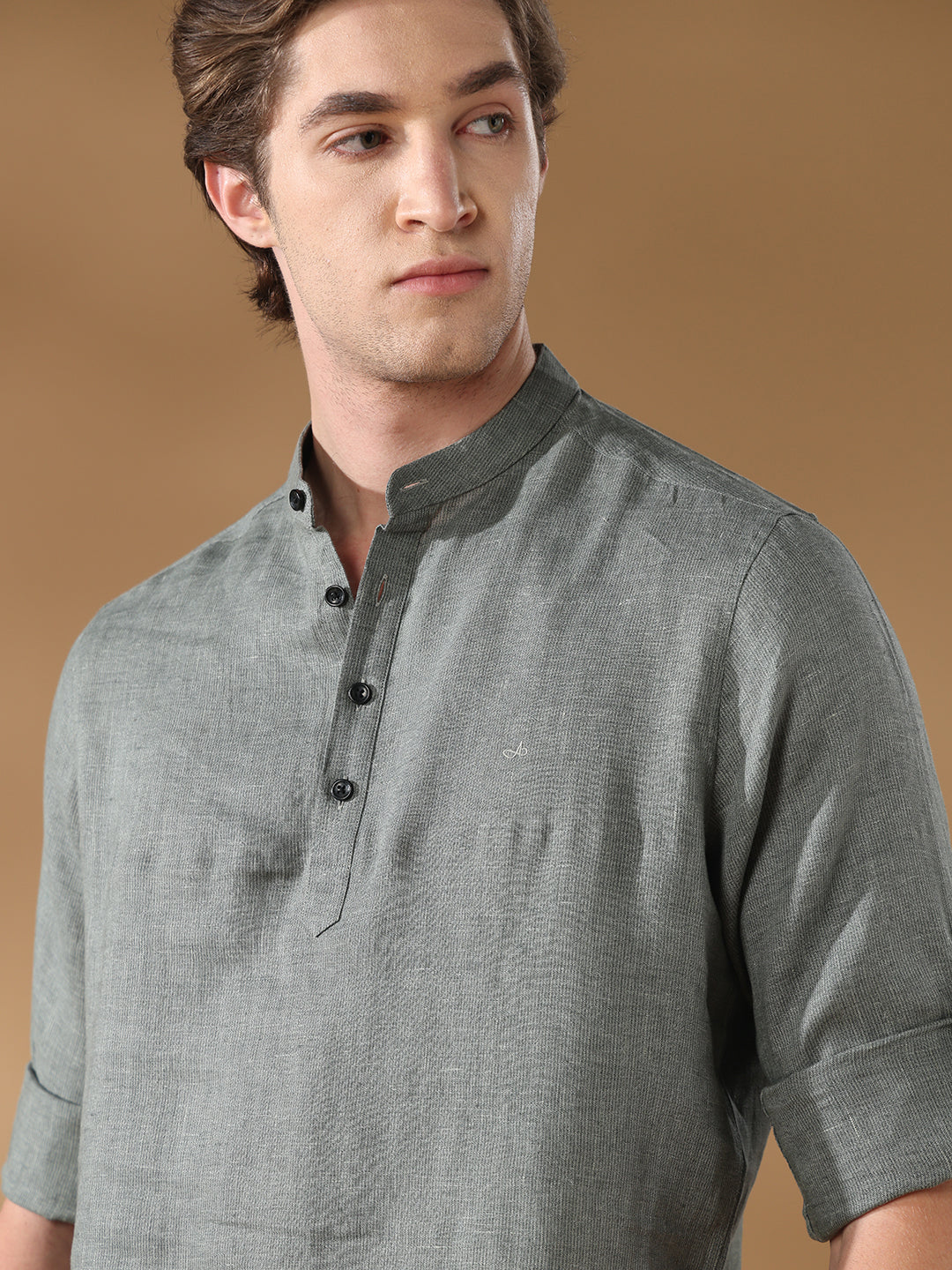 Olive Green Regular Fit Casual Cotton Shirt for men (DUSAN)
