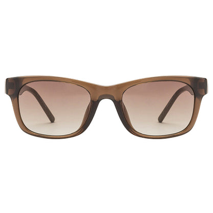Calvin Klein Brown Transparent Full Rim Square Sunglasses