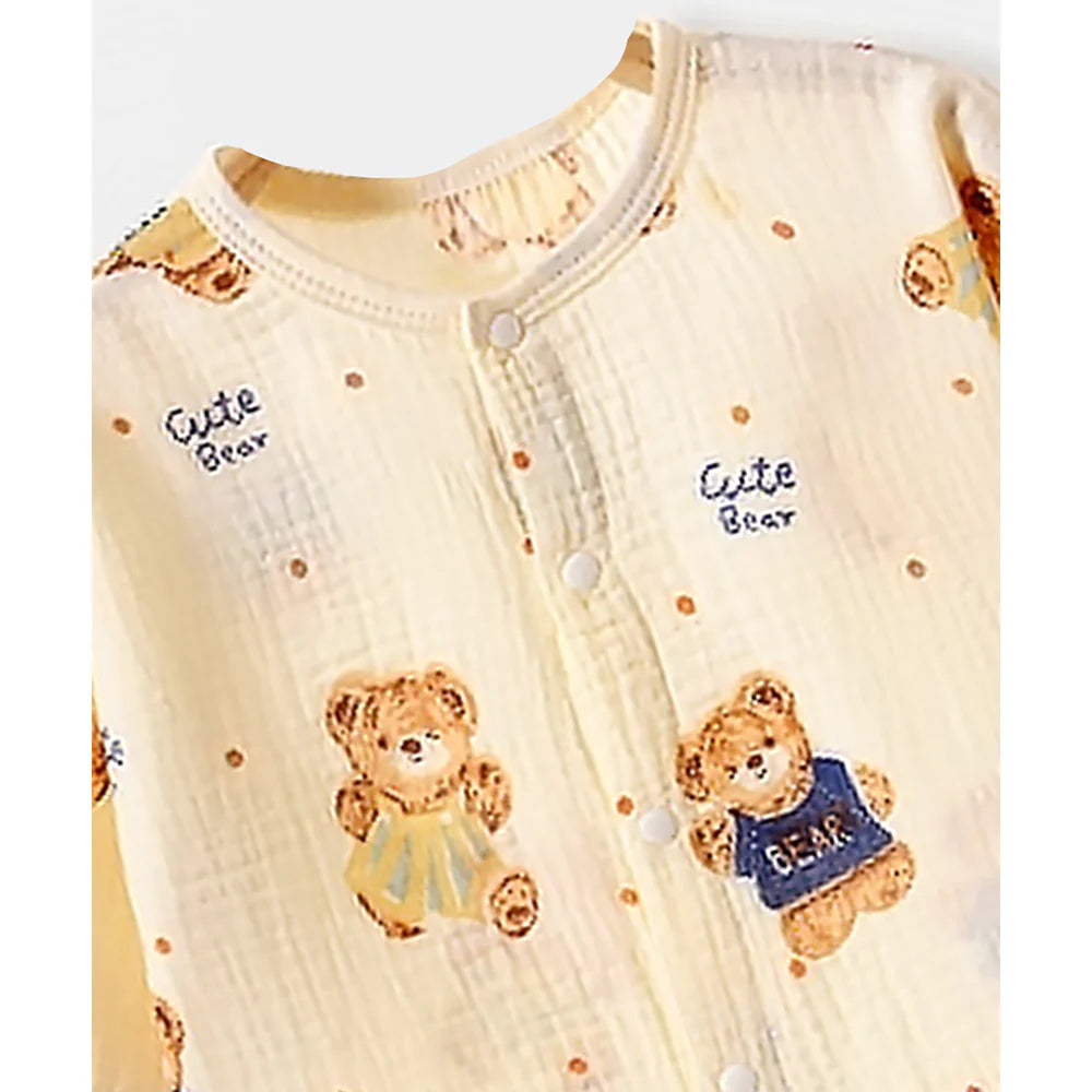 Mustard and Blue Ted Kids Nightsuit