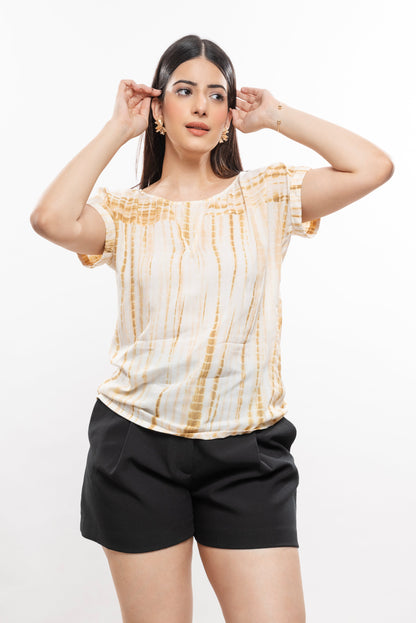 Ivory Tye N Dye Top