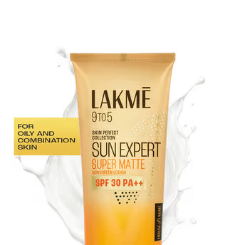 Lakme 9To5 Sun Expert Super Matte SPF 30 PA+++ Sunscreen Lotion