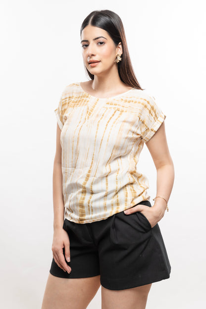 Ivory Tye N Dye Top