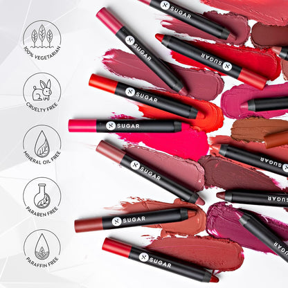 Sugar Cosmetics Matte As Hell Crayon Lipstick 24 Rachel Berry 2.799999952 GRAM