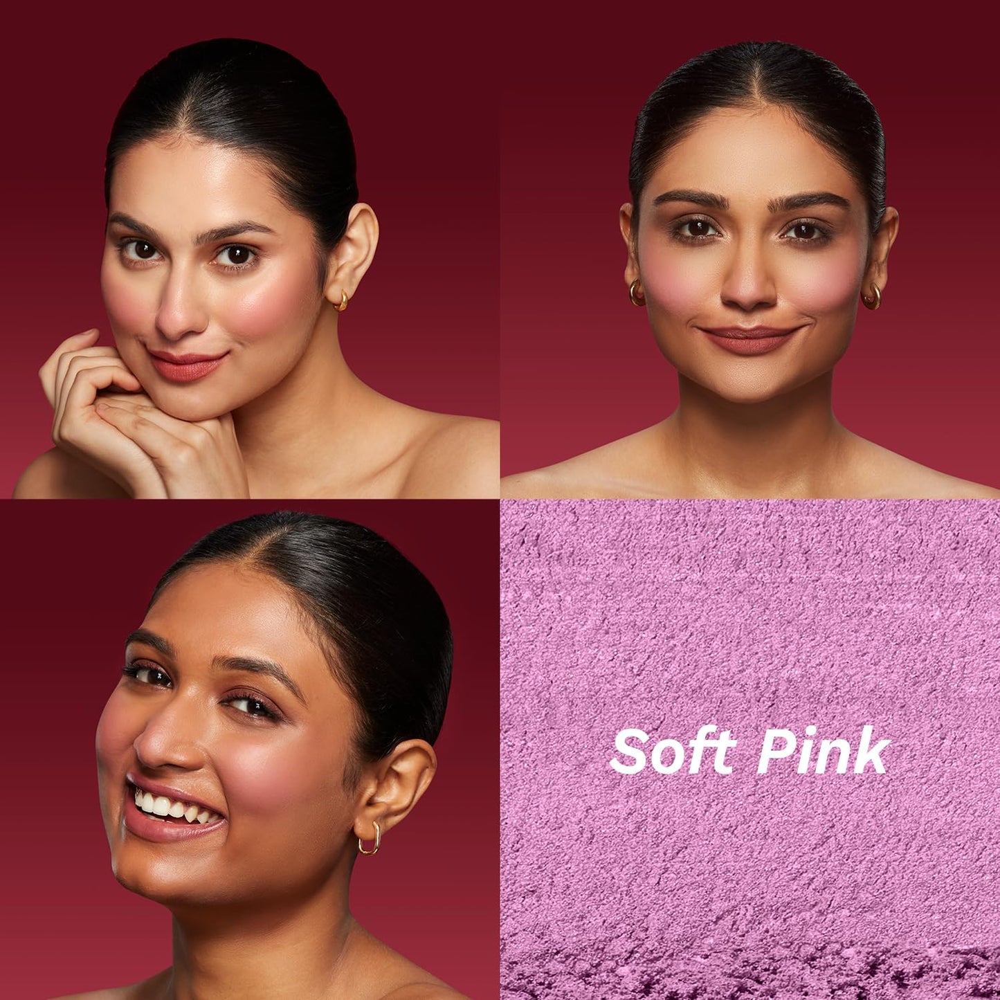 Pilgrim 2-In-1 Blush Duo Flamenco Pink-01, Richly Pigmented,Ultra Matte, Blendable Pink-01 9 GRAM