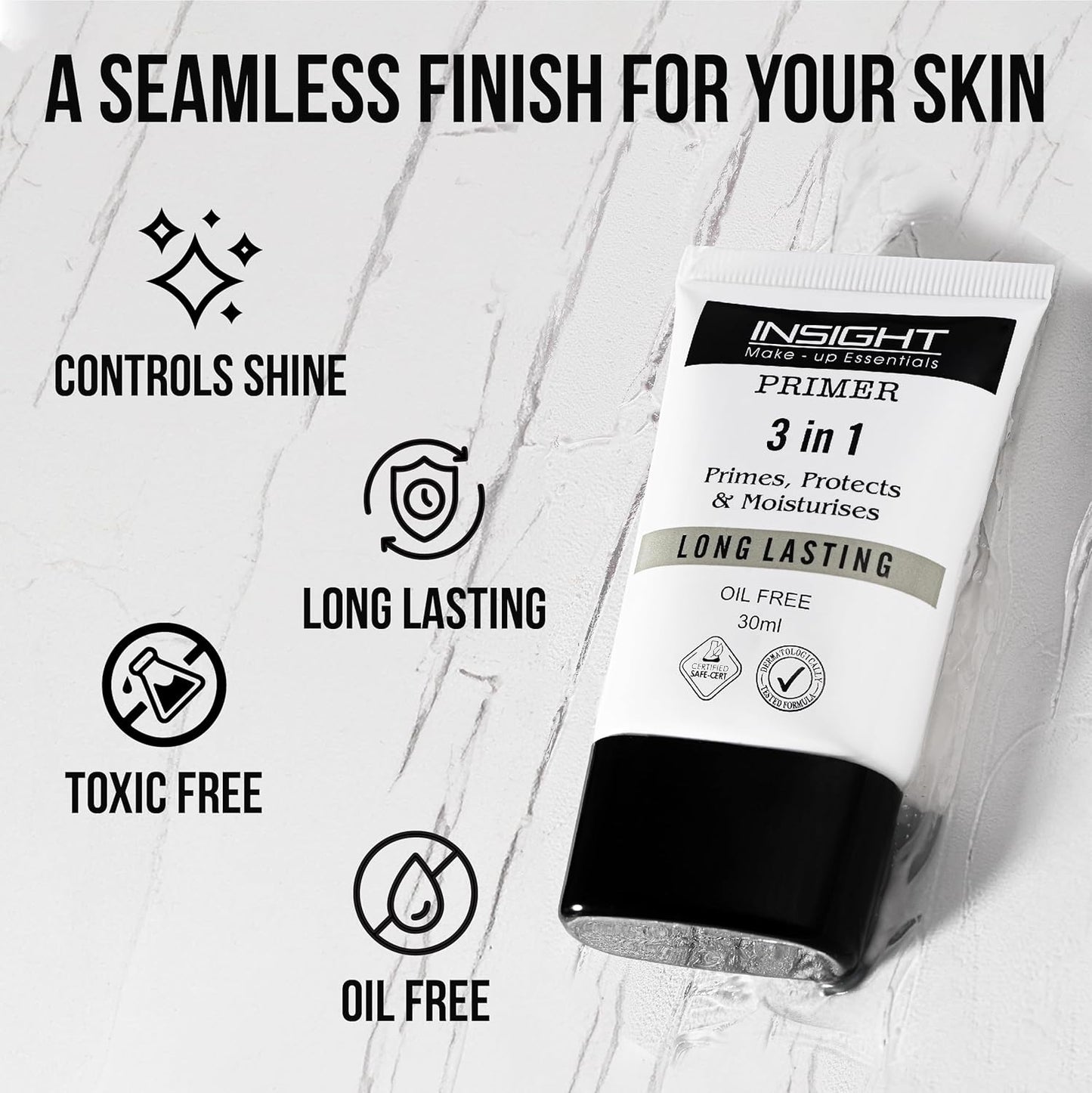 INSIGHT 3 in 1 LONG LASTING PRIMER - TRANSPARENT 10 ml