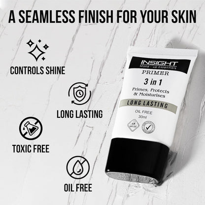 INSIGHT 3 in 1 LONG LASTING PRIMER - TRANSPARENT 10 ml