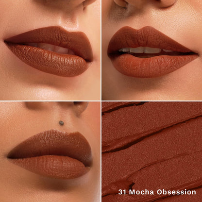 PILGRIM The Spanish Collection MATTE ME UP Lip Crayon (Primer+Matte Finish) - 31 Mocha Obsession1.4g
