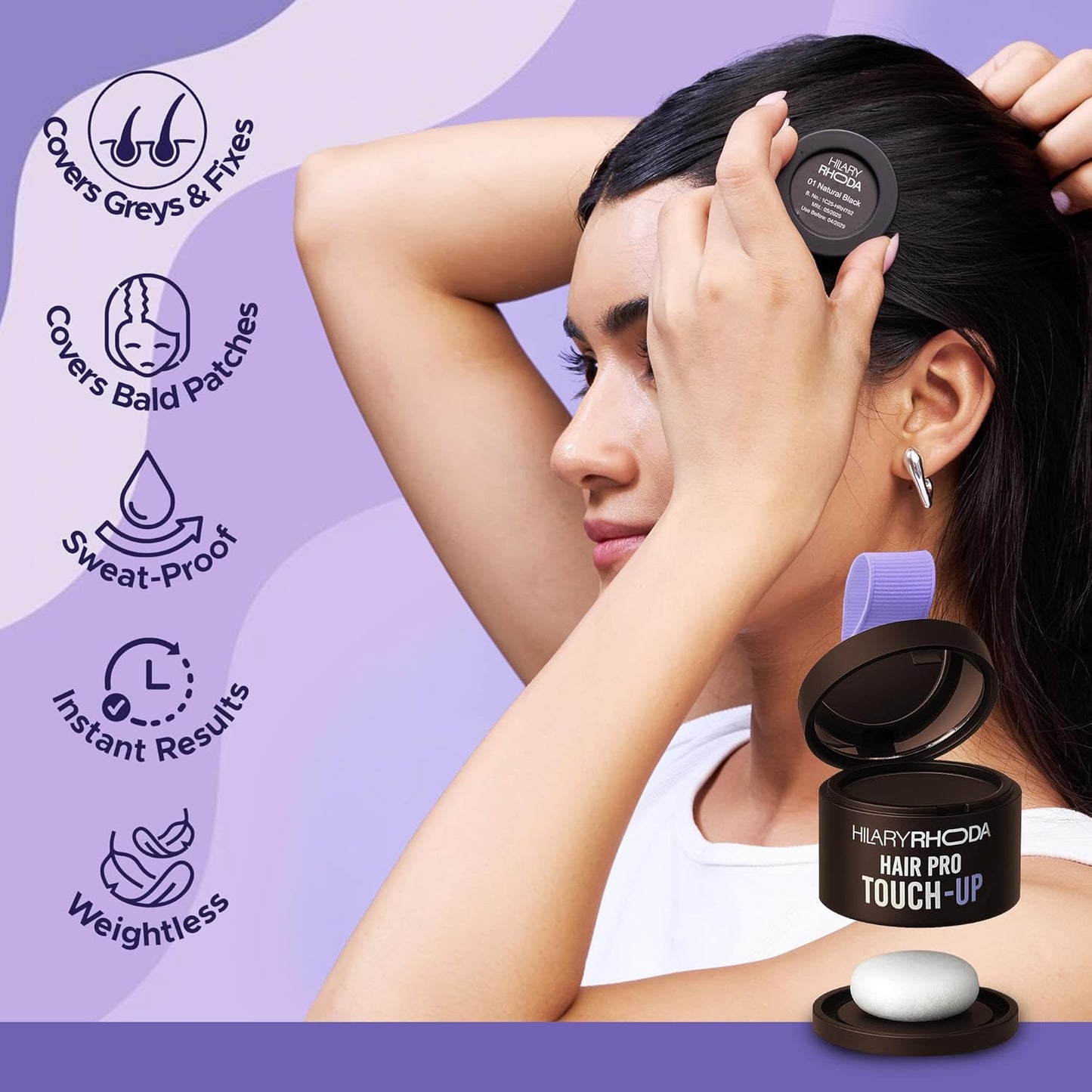 HILARY RHODA HAIR PRO TOUCH-UP HAIR POWDER