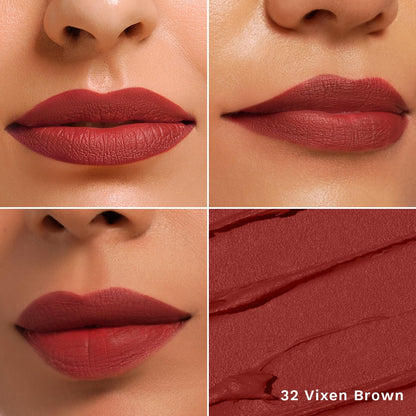 PILGRIM The Spanish Collection MATTE ME UP Lip Crayon (Primer+Matte Finish) - 32 Vixen Brown