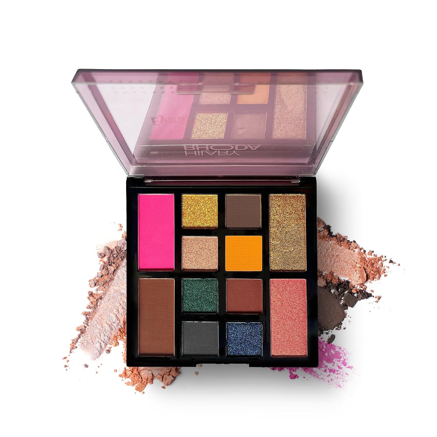 Hilary Rhoda 12 Eyeshadow Palette Hr-K010 01 (Multicolor) Matte & Shimmery Finish 20 GRAM