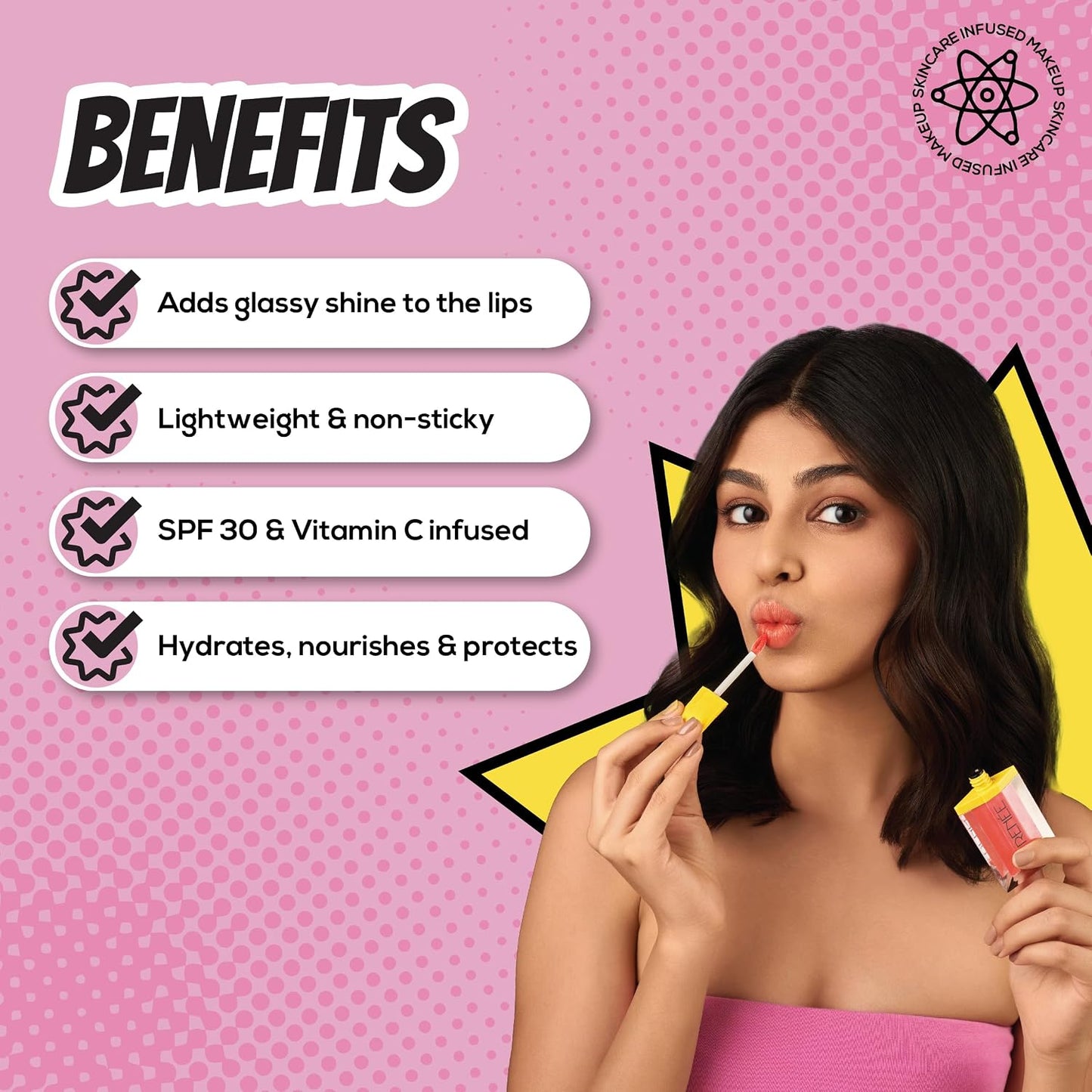 Renee Everyday Spf 30 Lip Gloss - 03 Pearly Peach 3.5 ml