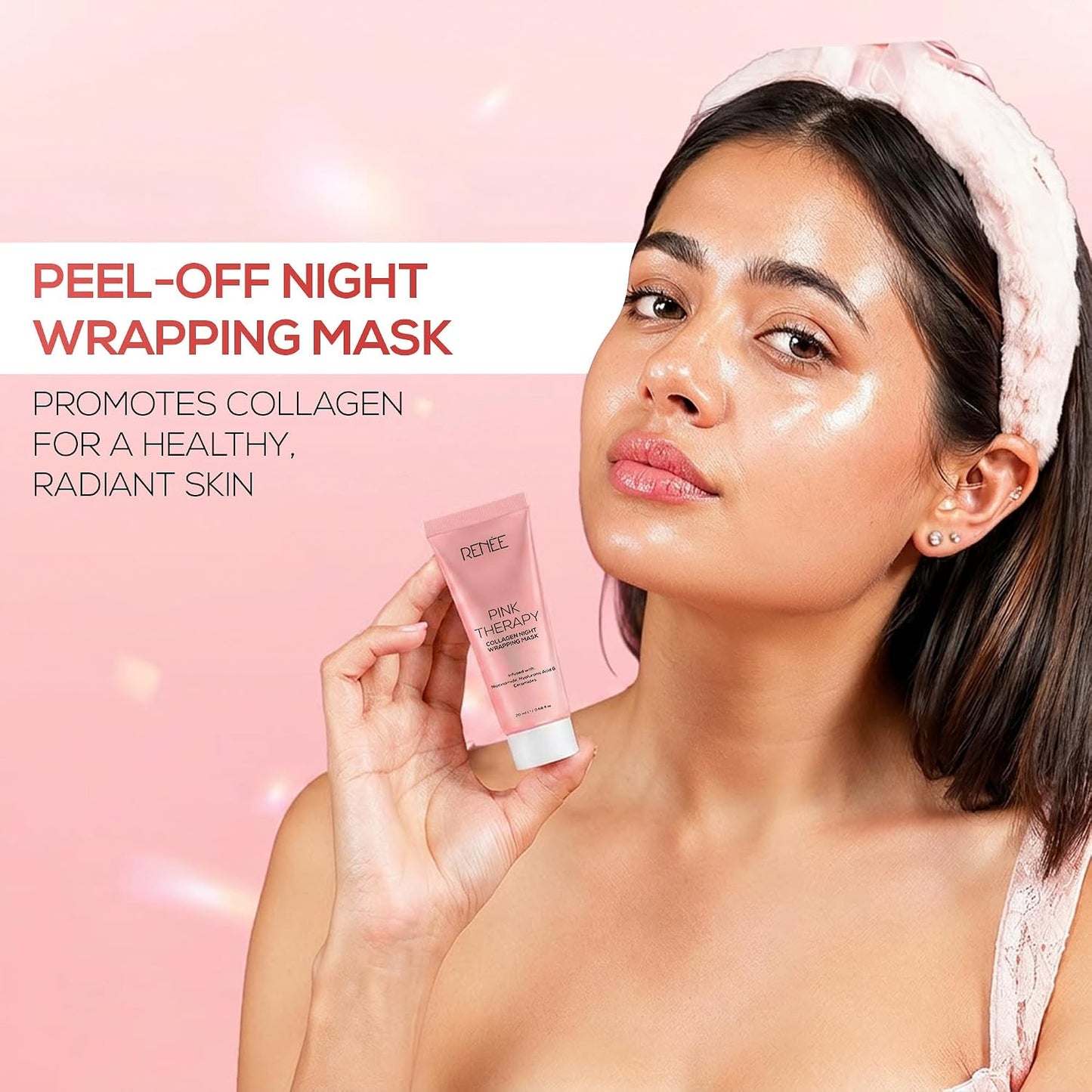 RENEE PINK THERAPY COLLAGEN NIGHT WRAPPING MASK - 20 ml