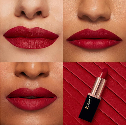 Pilgrim Matte Bullet Lipstick Intense Colour Transferproof & Smudgeproof Ruby Revolt-25 4.2 GRAM