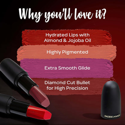 Faces Canada Weightless Matte Finish Lipstick - Blazing Blush 20