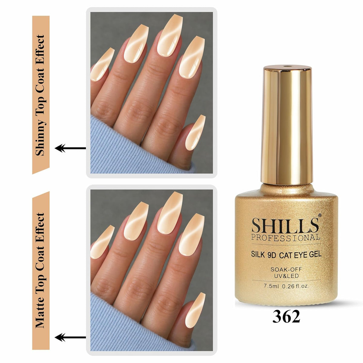 SHILLS PROFESSIONAL SILK 9D CAT EHYE GEL POLISH - 362