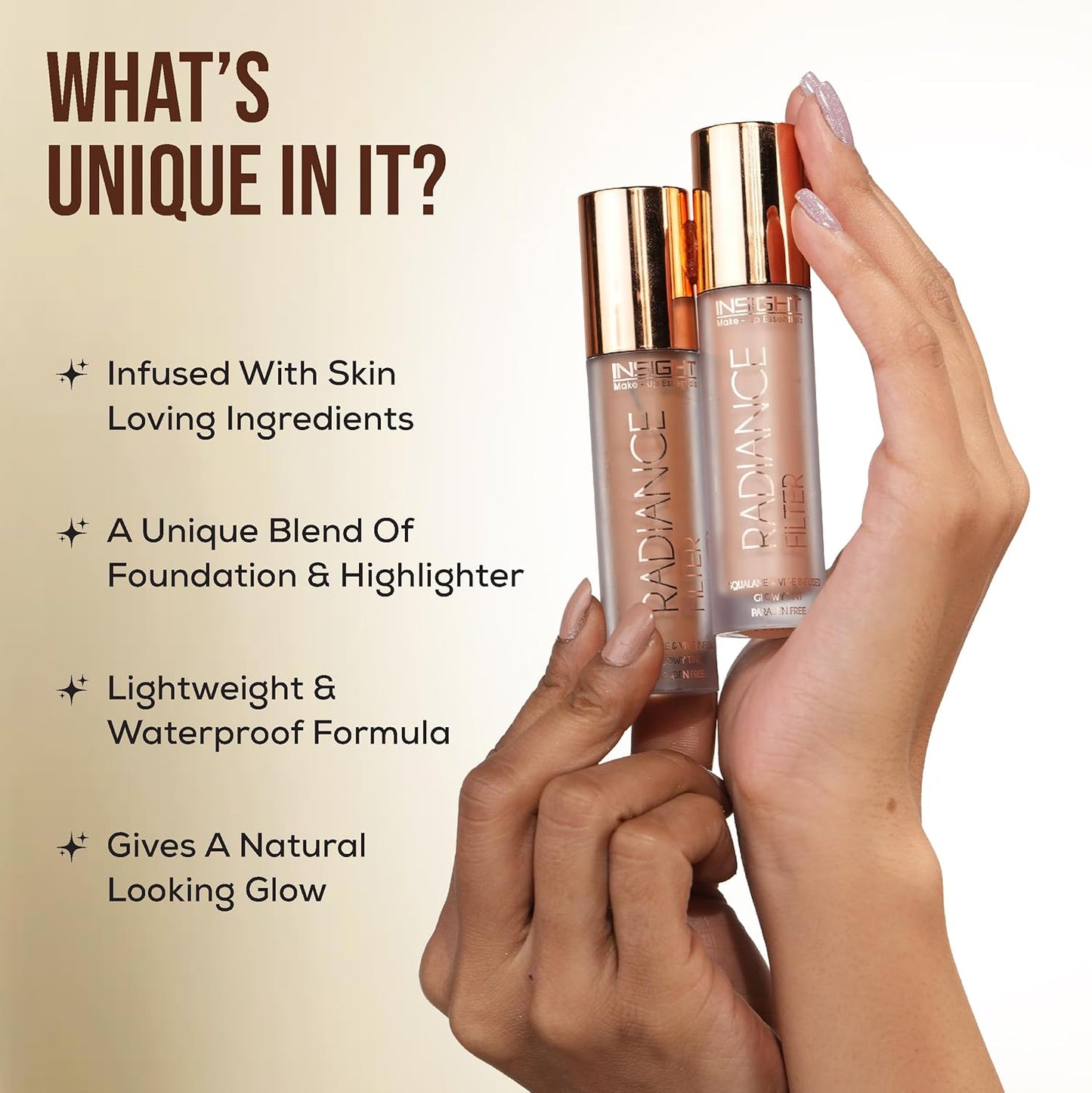 Insight Cosmetics Liquid Highlighter With Radiance Finish (Fd40-Medium Beige) 11 g