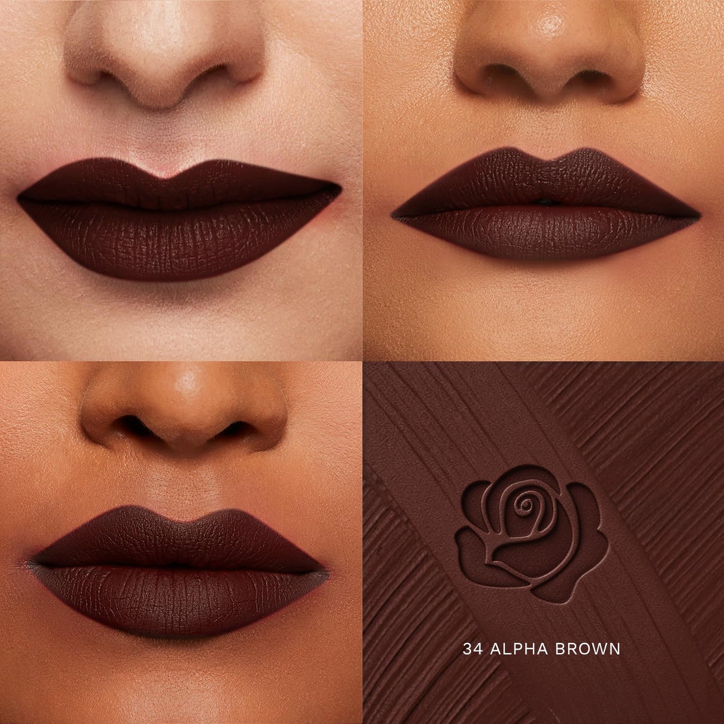Pilgrim Matte Bullet Lipstick Intense Colour Transferproof & Smudgeproof Alpha Brown-34 4.2 GRAM