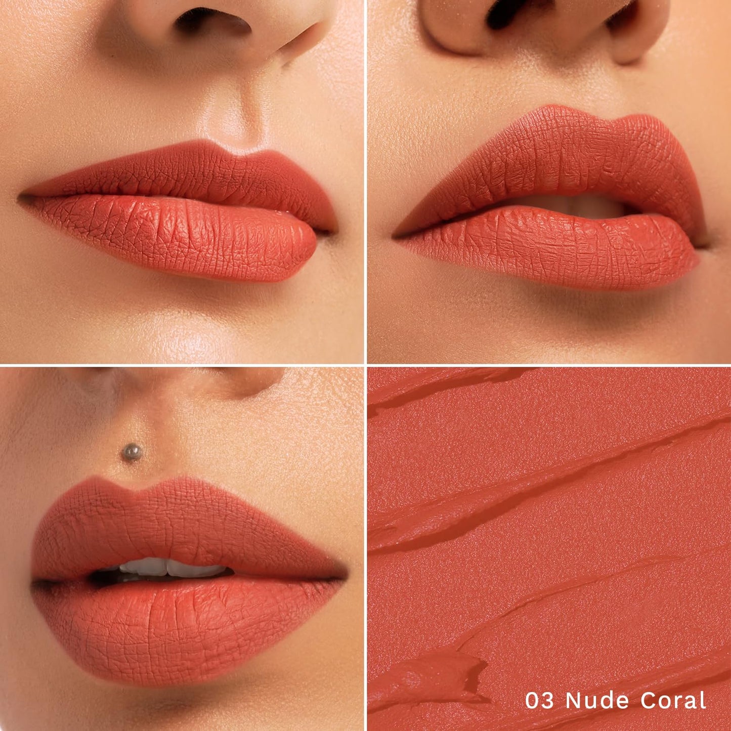 PILGRIM The Spanish Collection MATTE ME UP Lip Crayon (Primer+Matte Finish) - 03 Nude Coral 1.4g