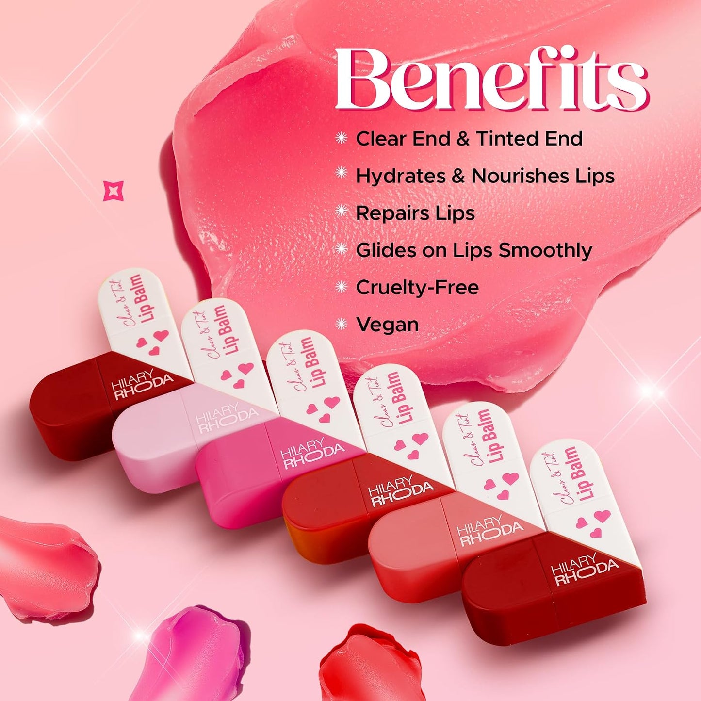 HILARY RHODA CLEAR & TINT LIP BALM 06 RED LOVE