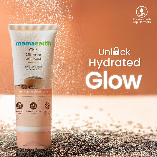 mamaearth Oil-Free Chia Seed & Ceramides FACE WASH 100 ml