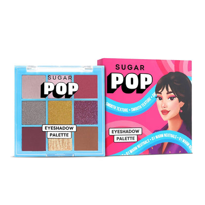 SUGAR POP SMOOTH TEXTURE EYESHADOW PALETTE - 01 Warm Neutrals 8 GRAM