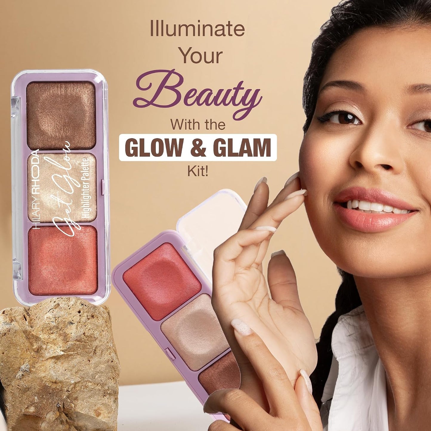 Hilary Rhoda Get Glow Highlighter Palette 15gm