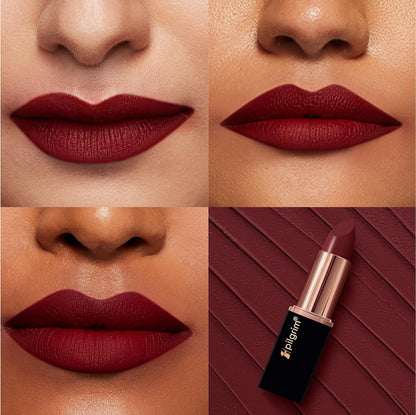 Pilgrim Matte Bullet Lipstick Intense Colour Transferproof & Smudgeproof Sultry Wine-26 4.2 GRAM
