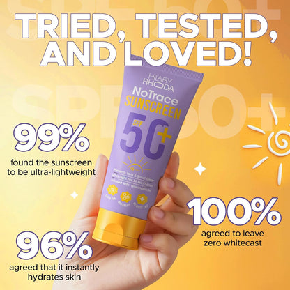 HILARY RHODA SPF 50 + NoTrace SUNSCREEN 50 GRAM