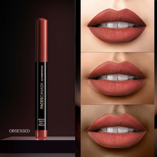 Faces Canada Ultime Pro Hd Intense Matte Lips + Primer 9Hr Long Stay - Blossom N01 1.4 g
