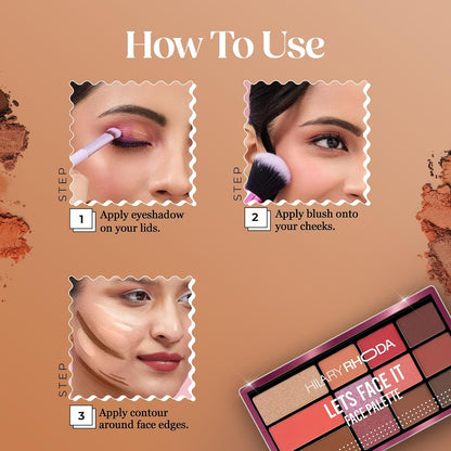 HILARY RHODA LET'S FACE IT FACE PALETTE - 01 DAY SPRING 23.4 GRAM