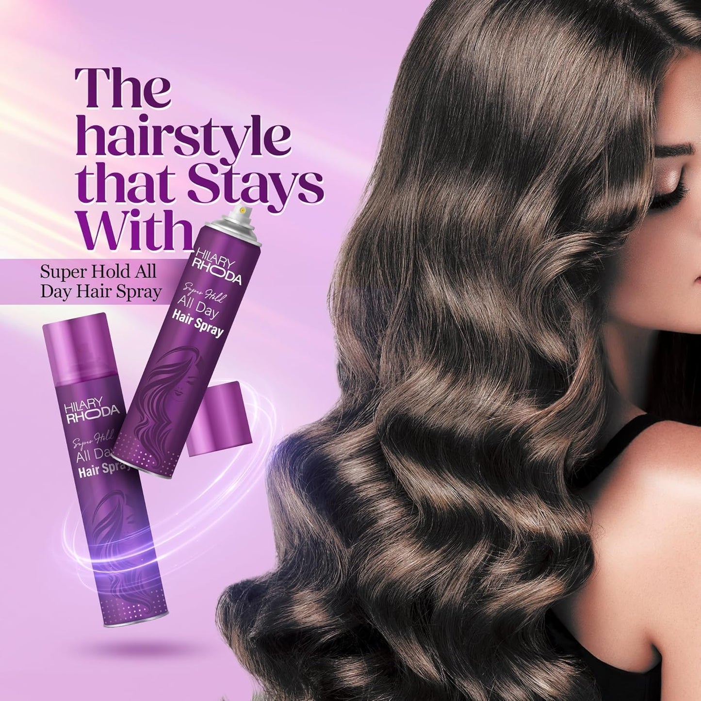 HILARY RHODA SUPER HOLD ALL DAY HAIR SPRAY 420ML