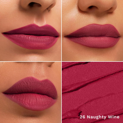 PILGRIM The Spanish Collection MATTE ME UP Lip Crayon (Primer+Matte Finish) - 26 Naughty Wine 1.4g