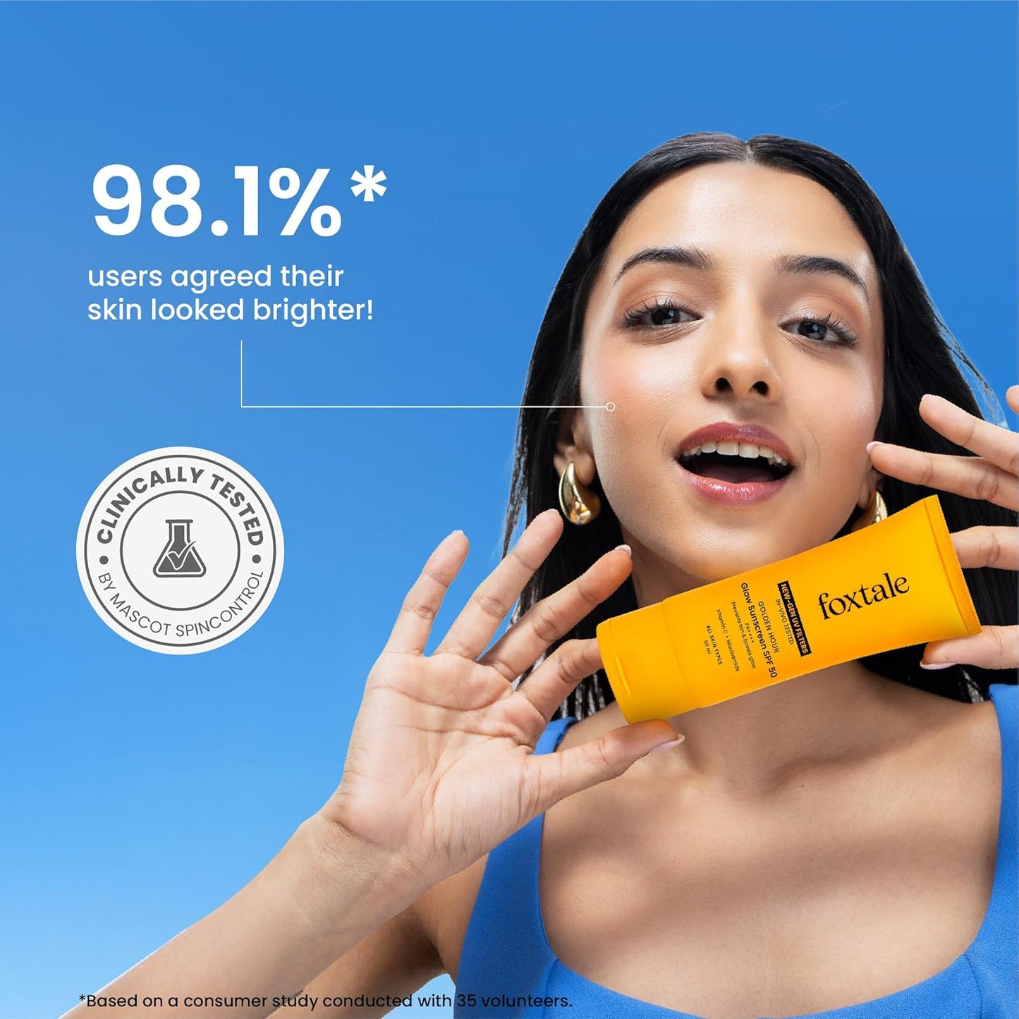 Foxtale SPF 50+ PA++++ Cover Up Dewy Sunscreen 50 ml