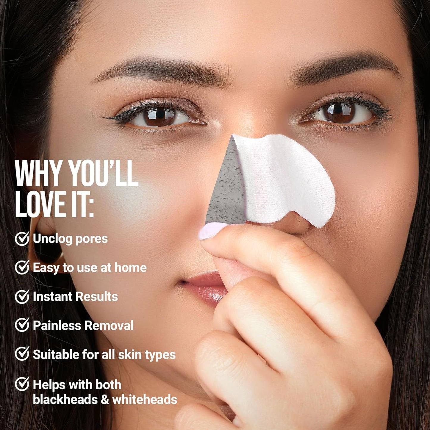 Hilary Rhoda Charcoal Deep Cleanse Nose Strips 10 PIECE
